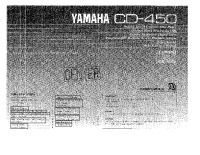 Yamaha CD-450 - Owners Manual 